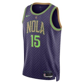 NBA Mænd Trøje New Orleans Pelicans Jose Alvarado 2024-25 Nike City Edition Lilla Swingman